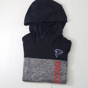 New Women's NFL Team Apparel Falcon Hoodies Size M  Black / Gray